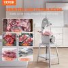 VEVOR Commercial Electric Meat Bandsaw, 1500W Stainless Steel Vertical Bone Sawing Machine, Workbeach 19.3" x 15", 0.16-7.9 Inch Cutting Thickness, Fr