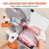 VEVOR Commercial Electric Meat Bandsaw, 1500W Stainless Steel Vertical Bone Sawing Machine, Workbeach 19.3" x 15", 0.16-7.9 Inch Cutting Thickness, Fr
