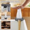 VEVOR Glass Rinser, 10 Powerful Spraying Jets 360¬∞ Rotating Cup Rinser for Sink, Wearproof ABS Kitchen Sink Faucet Cup Washer & ABS Cup Holder for Ba
