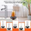 VEVOR Glass Rinser, 10 Powerful Spraying Jets 360¬∞ Rotating Cup Rinser for Sink, Wearproof ABS Kitchen Sink Faucet Cup Washer & ABS Cup Holder for Ba